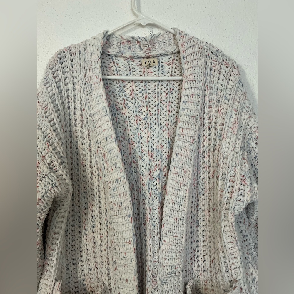 POL Cozy Knit Open-Front Sweater Small - Picture 5 of 12
